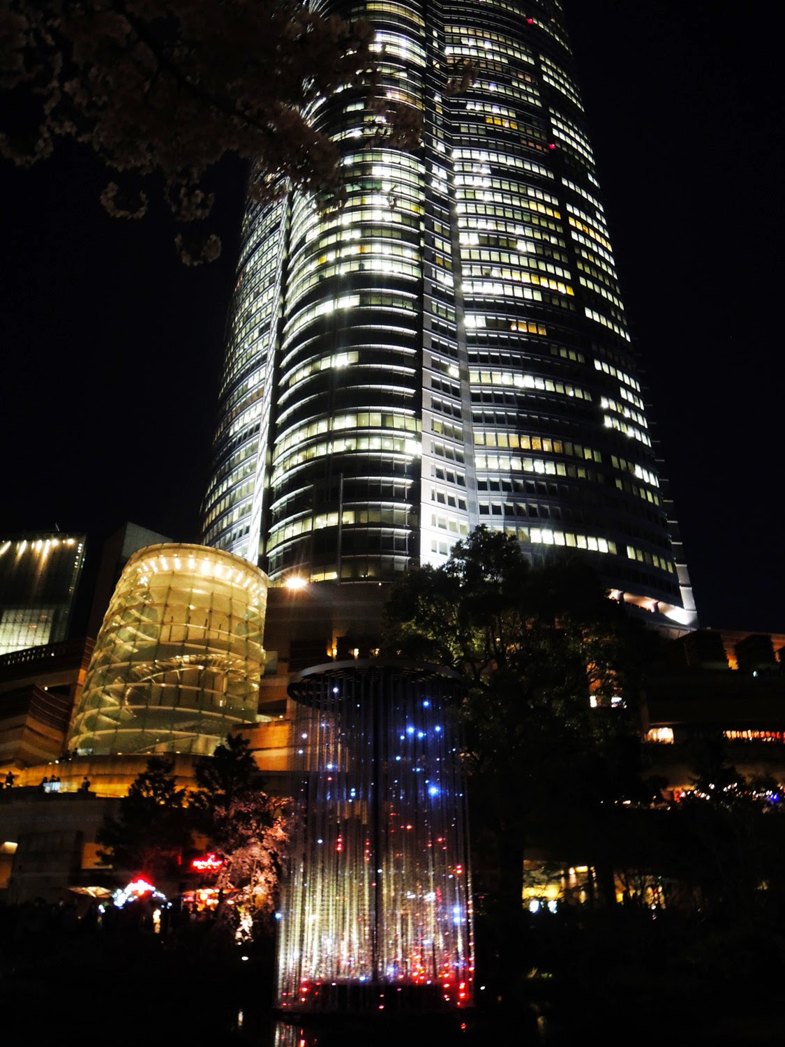 東京観光 毛利庭園の夜桜